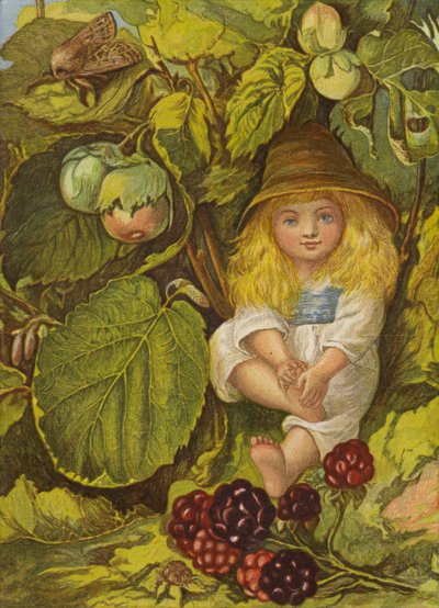La tonnelle de noisetier (litho en couleur) - Eleanor Fortescue Brickdale