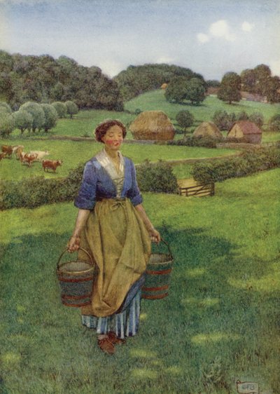 Dont le brun a une grâce plus charmante Que tout visage peint que je connais Hyde Park peut montrer - Eleanor Fortescue Brickdale