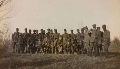 Album de la Première Guerre mondiale en Frioul-Vénétie Julienne : portrait de groupe des soldats de l