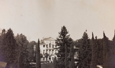 Album de la Première Guerre mondiale en Frioul-Vénétie Julienne : vue de la Villa Brazzà, abritant l