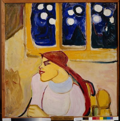 Femme avec un foulard - une princesse scandinave - Elena Guro