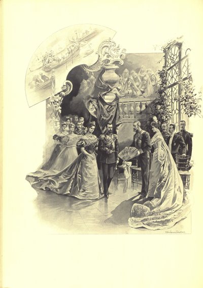 Alexandra Fyorodovna et Nicolas II lors de la réception cérémoniale à l