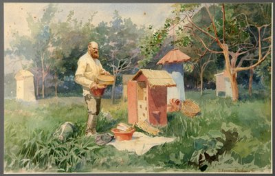 Au rucher, 1890 - Elena Petrovna Samokish Sudkovskaya