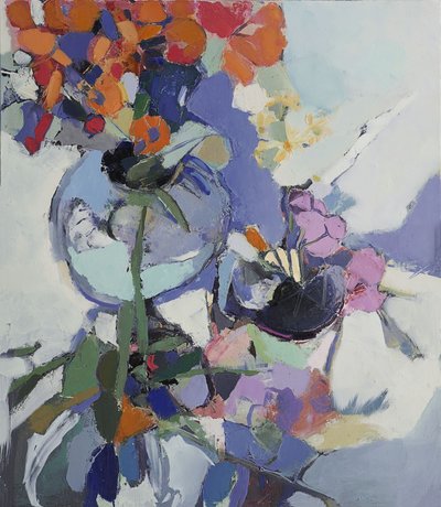 Composition florale abstraite et colorée - Elena Shraibman
