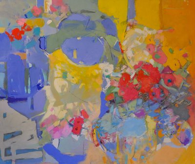 Abstrait floral éclatant - Elena Shraibman