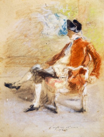 Figure en costume du 18e siècle, c.1890 - Eleuterio Pagliano