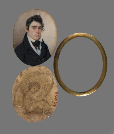 Portrait de John Haslett M.D., c.1822 - Eliab Metcalf