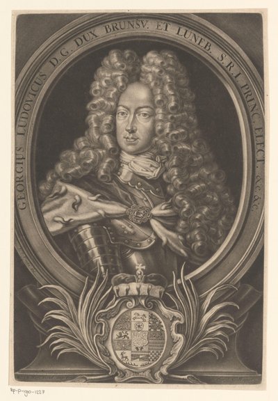 Portrait de George Ludwig, roi de Grande-Bretagne et d
