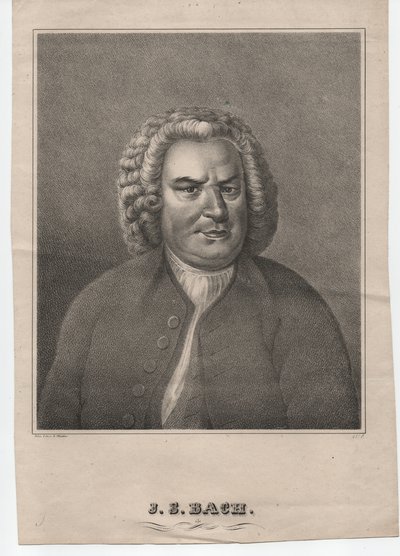 Johann Sebastian Bach (1685-1750) (vers 1850, gravure) - Elias Gottleib (after) Haussmann