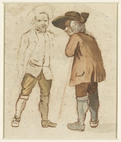 Deux vieux paysans en conversation - Elias Martin (possibly)