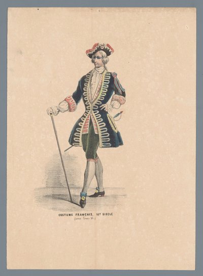 Costume français, 18e siècle (sous Louis XV) - Elias Spanier (attributed to)