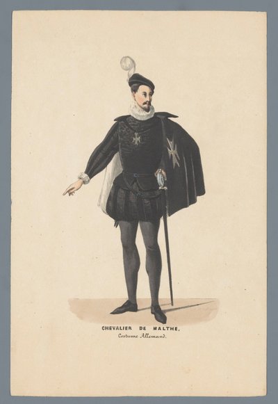 Chevalier de Malte, costume allemand - Elias Spanier