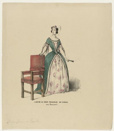 Dame de la cour française XVIe siècle, sous François I - Elias Spanier