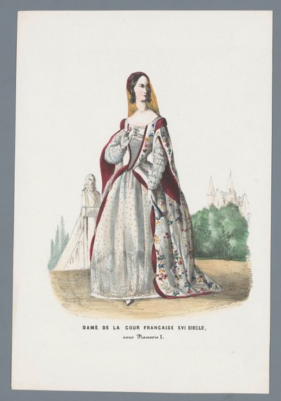 Dame de la cour française XVIe siècle, sous François Ier - Elias Spanier