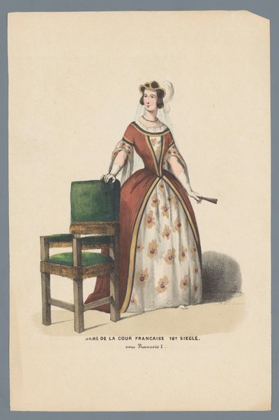 Dame de la cour française XVIe Siècle sous François I - Elias Spanier