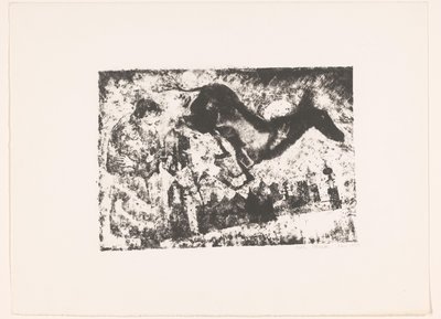 Homme et cerf devant une ville - Elias Stark (possibly)