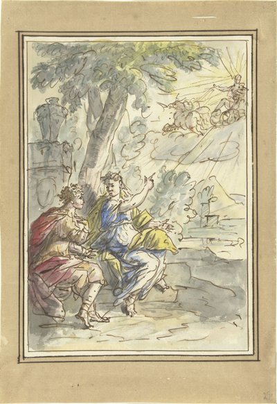 Clymène raconte à son fils Phaéton son père Apollon - Elias van Nijmegen