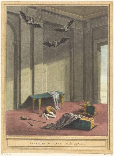 Les filles de Minée - Elie du Mesnil after Jean Baptiste Oudry