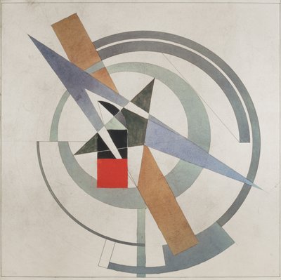 Coin avec Carré Rouge - Eliezer Markowich Lissitzky