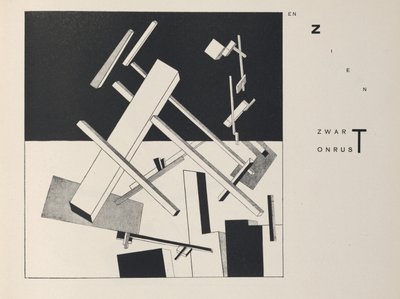 À propos de deux carrés, 1922 - Eliezer Markowich Lissitzky