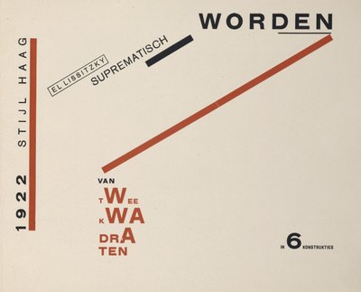 À propos de deux carrés, 1922 - Eliezer Markowich Lissitzky