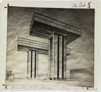 Gratte-ciel Wolkenbügel sur le boulevard Strastnoy à Moscou - Eliezer Markowich Lissitzky
