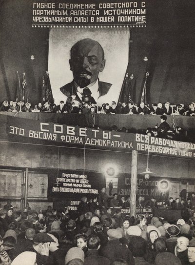 Les Soviets - la forme la plus élevée de la démocratie. Illustration de L