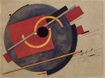 Étude pour une affiche, 1920 - Eliezer Markowich Lissitzky