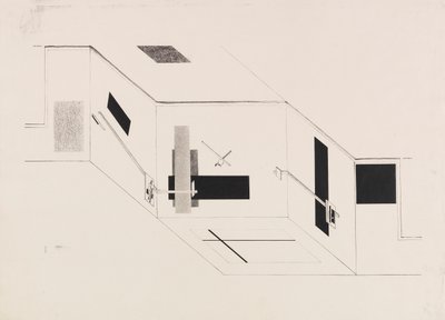 La salle Proun. Feuille 5 du portfolio I Kestner, 1923 - Eliezer Markowich Lissitzky