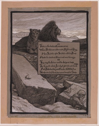 (Illustration pour le Rubáiyát d