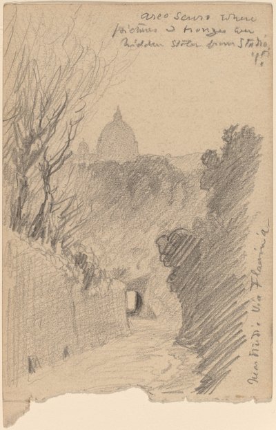 Arco Oscuro--Sur la Via Fiaminia - Elihu Vedder
