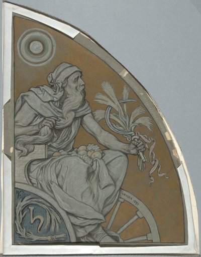 Cartoon pour Saturne - Elihu Vedder