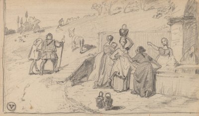 Père et fils, vers 1859 - Elihu Vedder