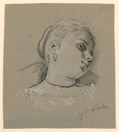 Fille italienne - Elihu Vedder