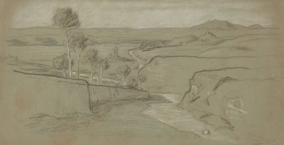 Paysage romain, c. 1900 - Elihu Vedder