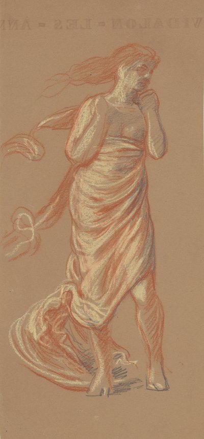 Figure Féminine Drapée Debout, vers 1872-77 - Elihu Vedder