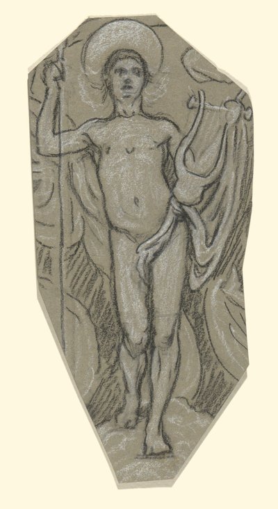 Étude pour Apollon - Elihu Vedder