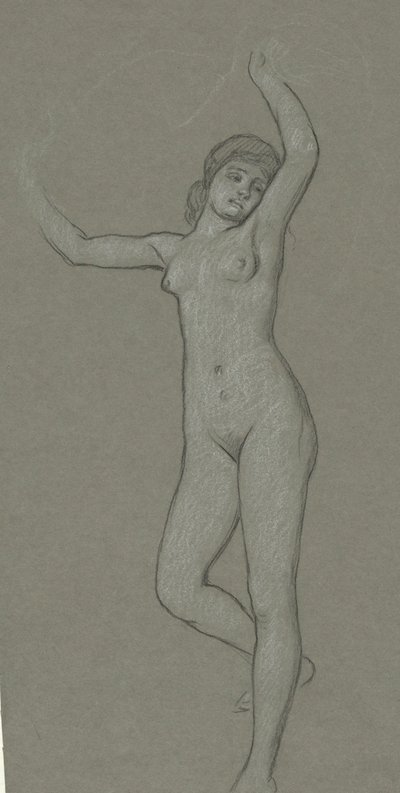 Étude pour la figure de Luna - Elihu Vedder