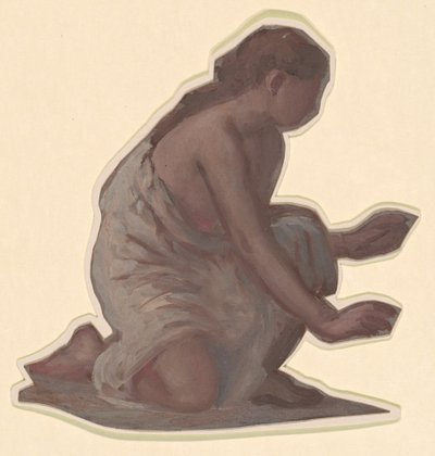 Étude pour Filles grecques se baignant, vers 1872 - Elihu Vedder