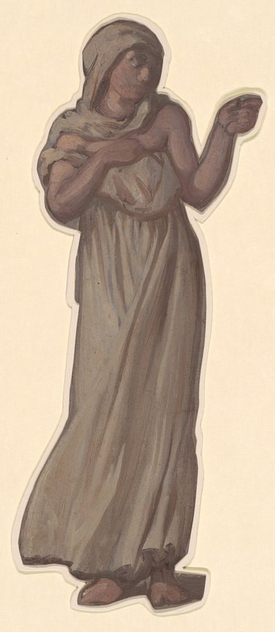 Étude pour des Filles Grecques se Baignant, vers 1872 - Elihu Vedder