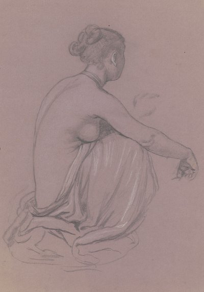 Étude pour Filles Grecques se Baignant, vers 1872 - Elihu Vedder