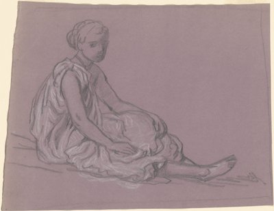 Étude pour des filles grecques se baignant, vers 1872 - Elihu Vedder