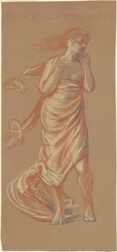 Étude pour "Filles grecques se baignant" [recto] - Elihu Vedder