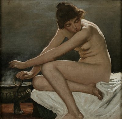 Étude pour La Strega, la sorcière - Elihu Vedder