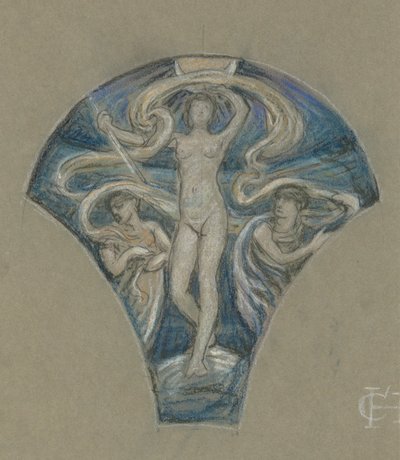 Étude pour Luna - Elihu Vedder