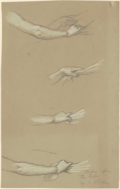 Étude pour Les Parques rassemblant les étoiles, vers 1884-1887 - Elihu Vedder