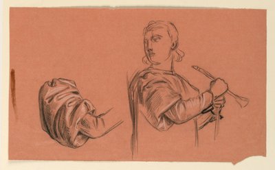 Étude pour "Procession de mariage" - Elihu Vedder