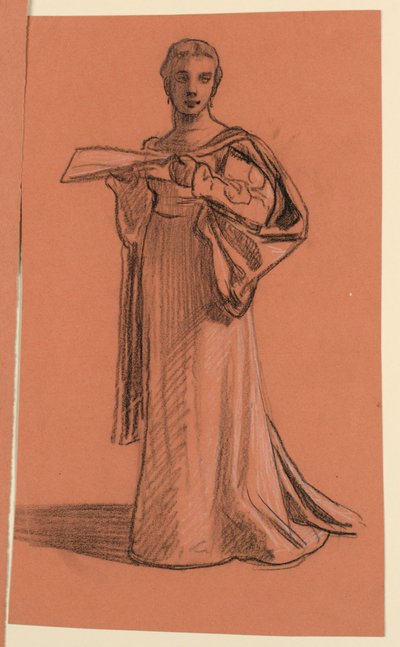 Étude pour "Procession de mariage" - Elihu Vedder