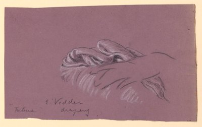 Étude de draperie de "Fortune" - Elihu Vedder