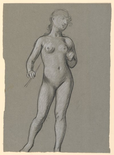 Étude de nu féminin - Elihu Vedder